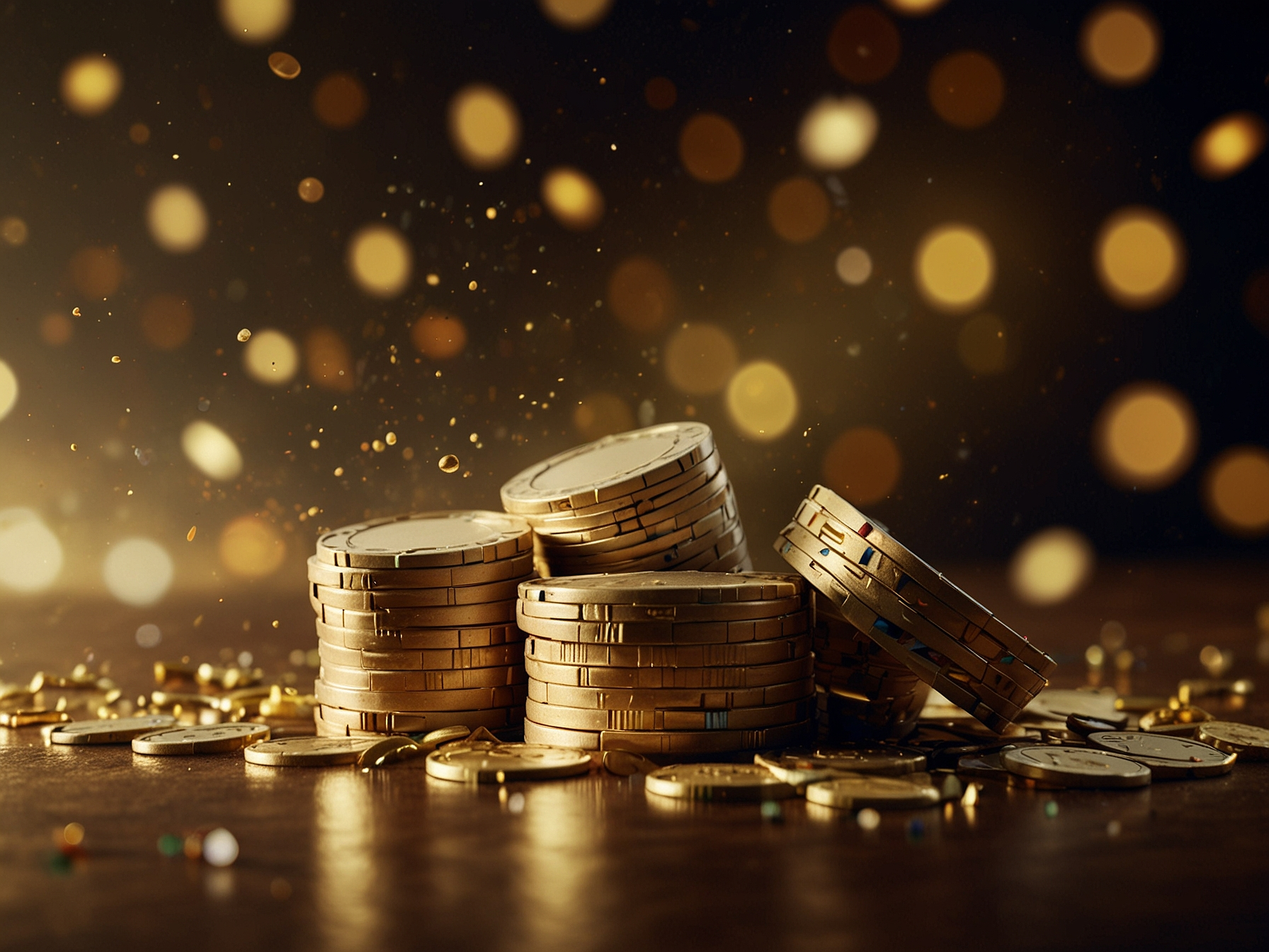 Bono principal con 7 y monedas doradas