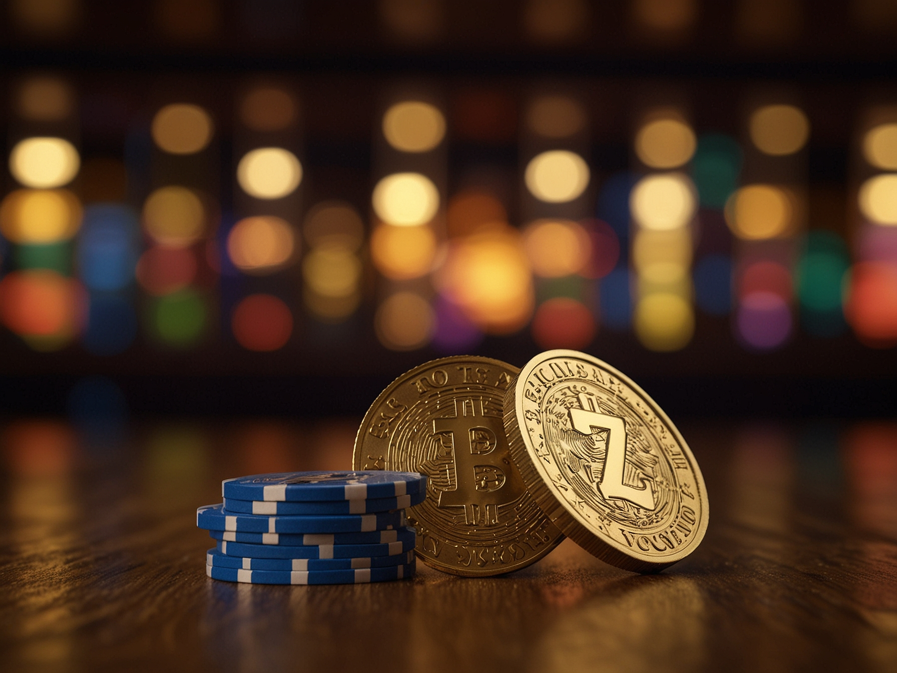 Símbolo 7 y monedas doradas